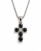 Collar Idee Preziose dal 1987 Mujer in Oro blanco Diamante Black IP.CK18B/53D